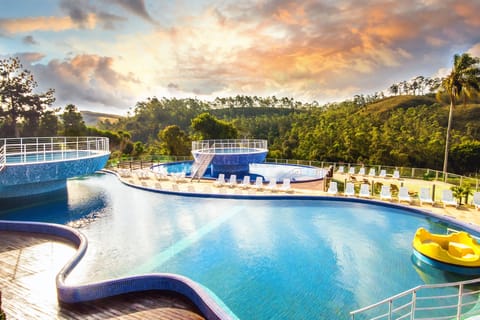 Indoor pool, outdoor pool, sun loungers