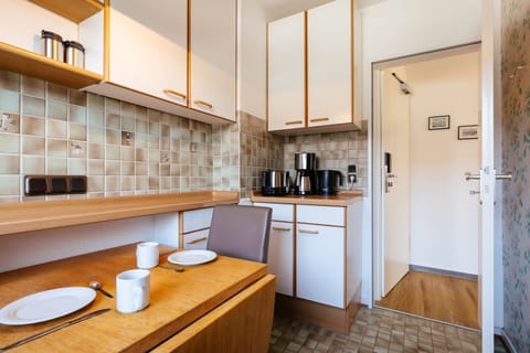 Apartment, 1 Bedroom, Balcony | Private kitchen | Fridge, espresso maker, coffee/tea maker