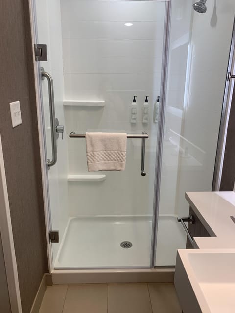 Free toiletries, hair dryer, towels