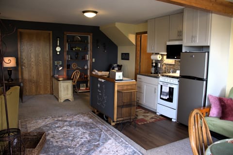 Well-equipped kitchenette for simple meals, coffee, and snacks