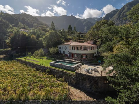 Garden and view to the property