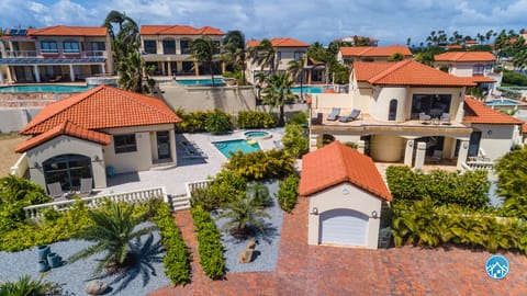 Our large 12 guest villa consists of a 4 bedroom and 2 bedroom home. 