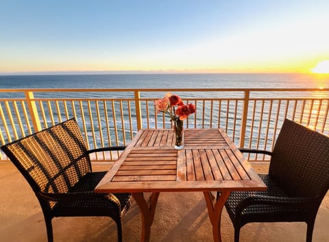 Balcony in evening