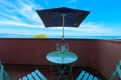 Balcony with sea view - Apartment in Tuscany