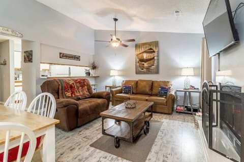 Living Room offers a Queen-size sleeper sofa.
