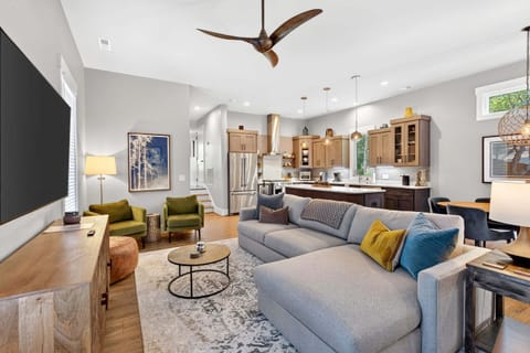 Stone's Throw Retreat's upscale features ensure luxury & functionality riddled with mountain charm!