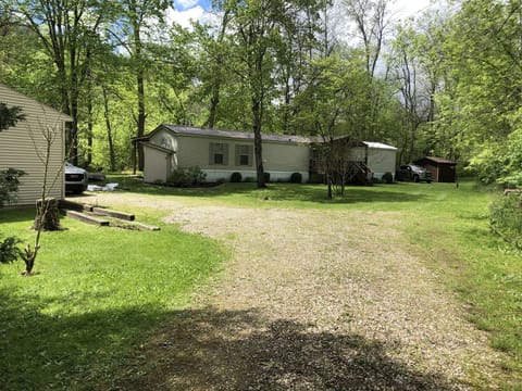 A view of the property when coming up the driveway.