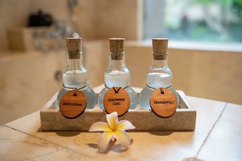 Deluxe Garden View | Bathroom | Combined shower/tub, rainfall showerhead, free toiletries, hair dryer