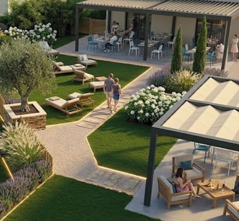 Premium Room, 1 King Bed, Non Smoking, Golf View (Larger Room) | Terrace/patio