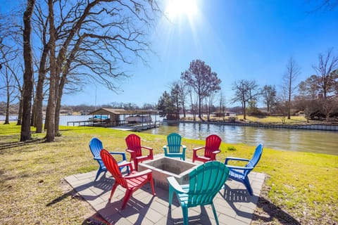Fire pit perfectly situated for sunsets and roasting marshmallows!