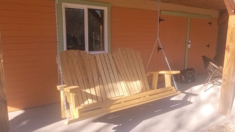 Swing overlooking the river