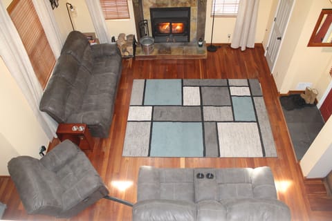 Top view of the living room. 