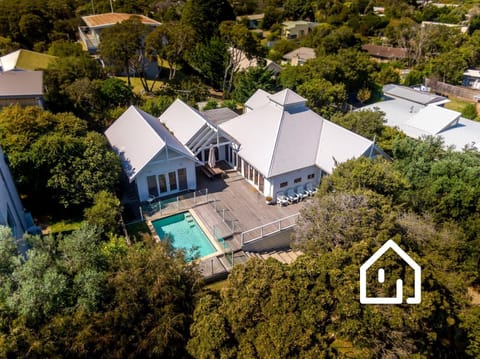 Aerial shot of the property