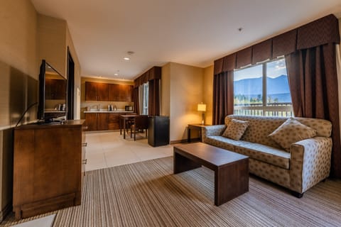 Suite, 1 King Bed, Mountain View | In-room safe, desk, soundproofing, iron/ironing board