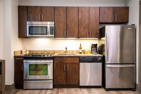 Make a quick meal in your kitchen.