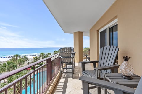 Huge Wraparound Balcony overlooking the pool and gulf of Mexico.
