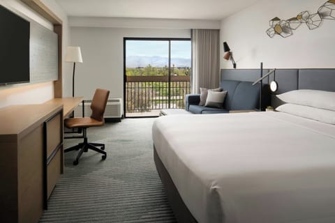 Premium bedding, down comforters, pillowtop beds, in-room safe