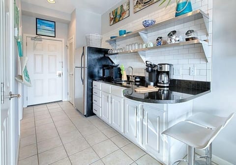 small kitchenette. No oven or dishwasher