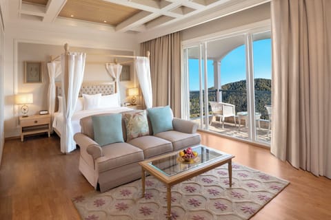 Premium bedding, down comforters, memory foam beds, minibar