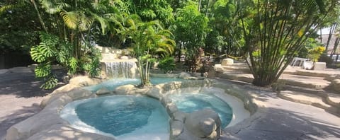 Outdoor pool, open 7 AM to 10 PM, sun loungers