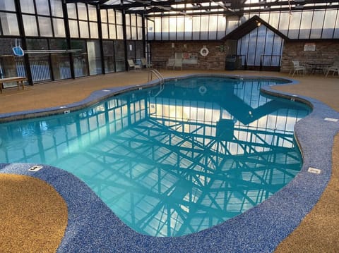 Indoor resort pool. Pool is not inside the cabin.  Accessible March - December.  Heated in the winter.