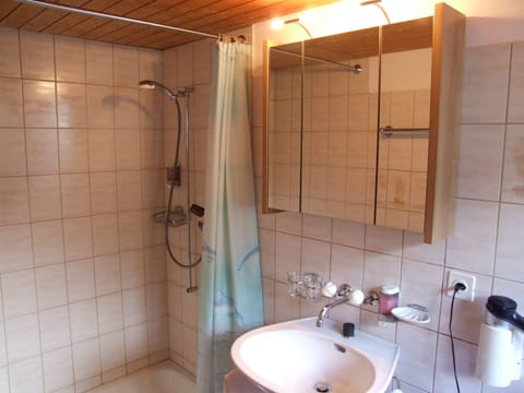 Family Triple Room, 1 Bedroom | Bathroom | Shower, rainfall showerhead, free toiletries, hair dryer