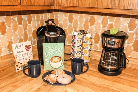 Keurig (we provide enough pods) & Drip Coffee 