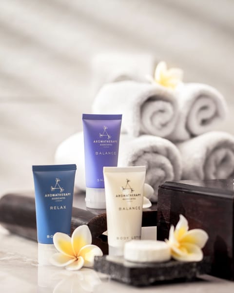 Free toiletries, hair dryer, bathrobes, slippers