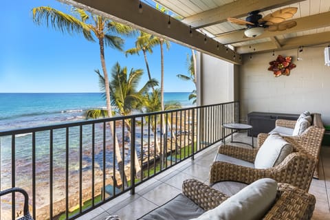 From the comfort of your lanai enjoy watching amazing surf action, beautiful ocean views, and our world class sunsets