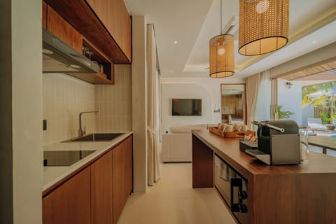 Villa, Private Pool | Living area | 42-inch LCD TV with cable channels, TV