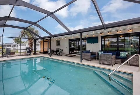 outside pool area
new screen