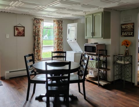 kitchen and laundry area