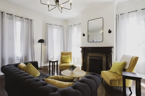 The living room is the perfect place to relax in sophisticated style.