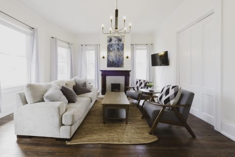The living room is the perfect place to relax in style.