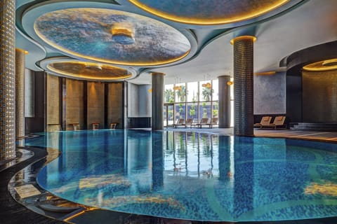 Indoor pool, seasonal outdoor pool