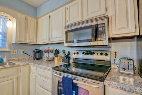 An abundance of modern cooking amenities make the kitchen suitable for preparing almost anything you can think of.