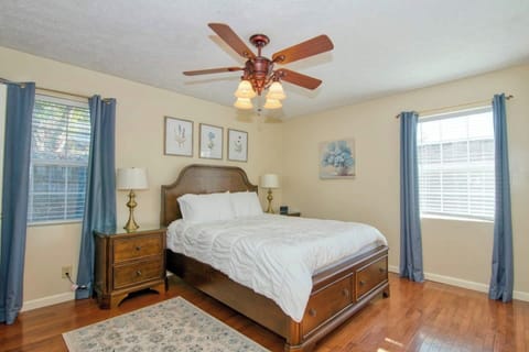 Master Bedroom Suite. Queen sized bed with nightstands, large closet, and master bath.