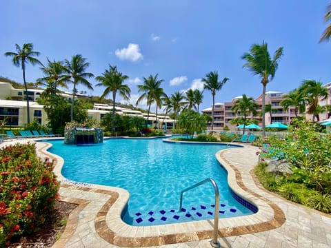The gorgeous Elysian pool and hot tub - fully accessible by you and your guests!