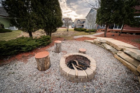 Shared fire pit in the community.