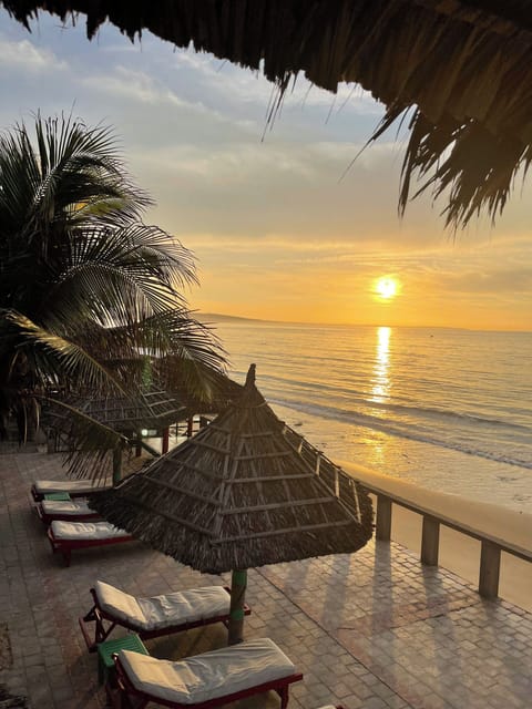 Private beach, sun loungers