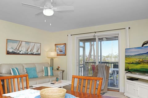 Dining and Living Area with Bay View