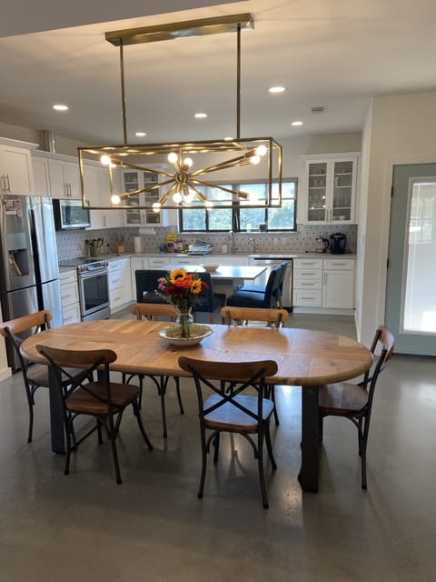 Dining area and kitchen