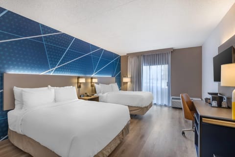 Room, 2 Queen Beds, Accessible, Non Smoking | Hypo-allergenic bedding, iron/ironing board, free WiFi, bed sheets