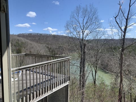 View of the lake from the loft. 
