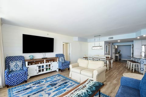 Silver Shells St. Maarten 1102 - Living Area with Flat Screen TV