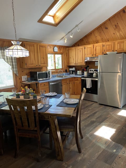 Dining and kitchen area