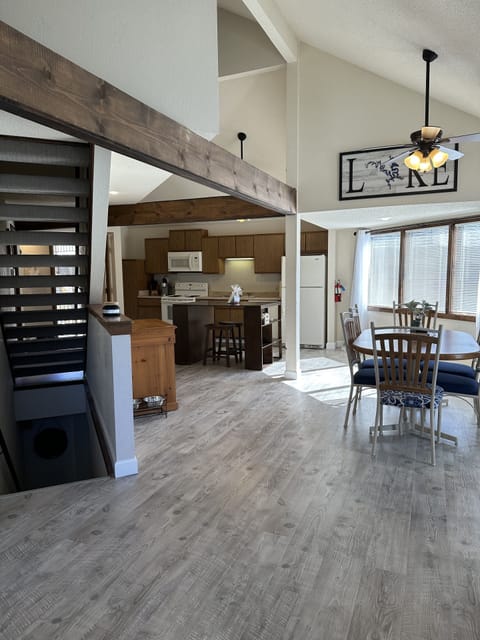 Open Concept Kitchen, Dining and Living Room.