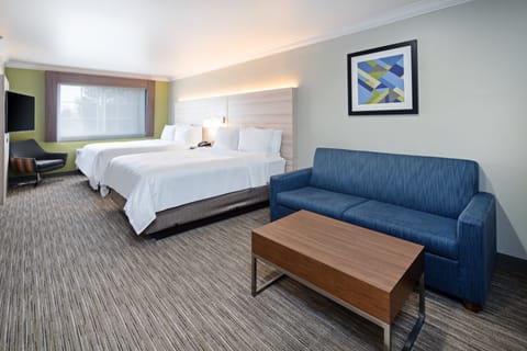 Suite, 2 Queen Beds | In-room safe, desk, laptop workspace, blackout drapes