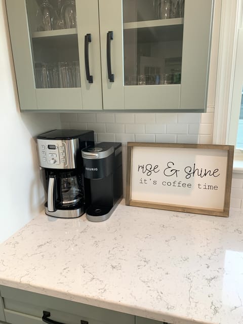 Two types of coffee maker.