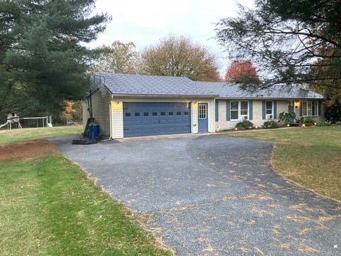 View from driveway